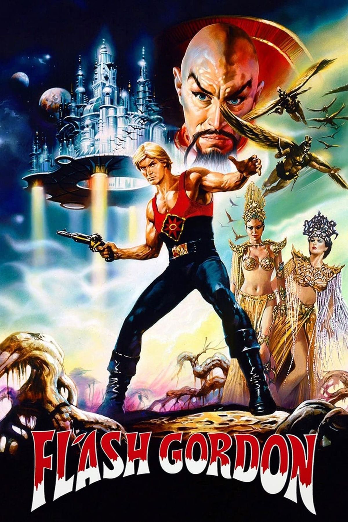 thumbnail image 2 of Flash Gordon (1980) Original Cinema Movie Poster Art Print, Premium Quality 2 of 5