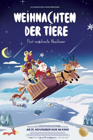 Poster zu Weihnachten der Tiere