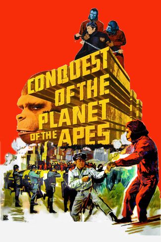 Poster of Conquest of the Planet of the Apes