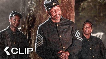 Image of The Night Before Battle They Prayed Like Brothers | Denzel Washington, Morgan Freeman