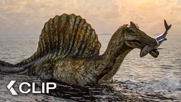Image of Spinosaurus Catches A Shark - THE DINOSAURS Clip