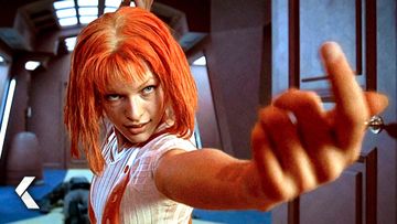 Image of Leeloo Fights Back Scene - The Fifth Element| Bruce Willis, Milla Jovovich