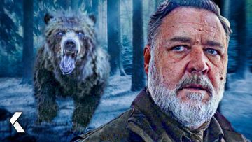 Image of “Never Fear Death” Russell Crowe Gets KILLED by a Bear - KRAVEN THE HUNTER Clip (2024)