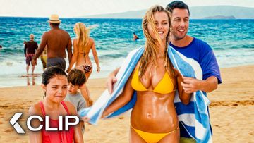 Image of “I'd Create a Fake Family For That” Palmer at the Beach - JUST GO WITH IT Clip | Adam Sandler