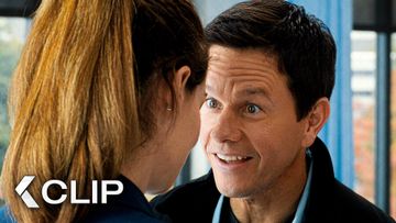 Image of THE FAMILY PLAN Clip - “He Is Crazy In Bed” (2023) Mark Wahlberg Apple TV+