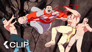 Image of Invincible and Omni-Man Fight Thragg - INVINCIBLE Season 4 Clip