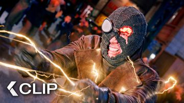 Image of Spider-Noir vs. Sandman & Megawatt Final Fight Scene - SPIDER-NOIR Clip | Nicolas Cage