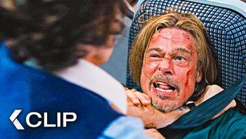 Image of Putting a Fight on Hold for a Call - BULLET TRAIN Clip | Brad Pitt