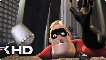 Image of Robot Battle Scene - The Incredibles (2004)