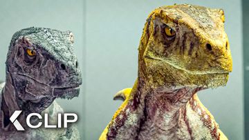 Image of Raptors Hunt Target in A Maze - JURASSIC WORLD: CHAOS THEORY Season 4 Clip