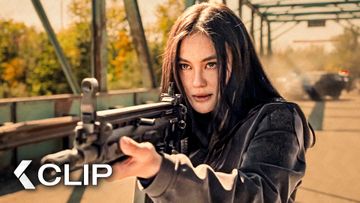 Image of Lila Shoots Her Way Out of a Police Trap - REACHER Season 4 Clip