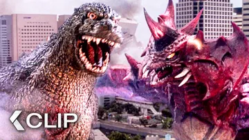 Image of Godzilla Junior FIGHTS Destoroyah To Protect Humanity  - GODZILLA VS. DESTOROYAH Clip