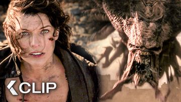 Image of Alice Fights A Giant Flying Mutation - RESIDENT EVIL: THE FINAL CHAPTER Clip (2016) Milla Jovovich