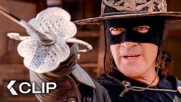 Image of Antonio Banderas Turns a Barn into a Sword FIGHTING Arena - THE LEGEND OF ZORRO Clip