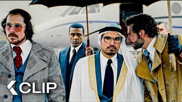 Image of Bradley Cooper & Christian Bale on a Fake Sheikh’s Private Jet - AMERICAN HUSTLE Clip (2013)