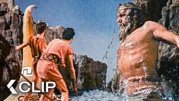 Image of Poseidon Protects the Ship with His EPIC Power - JASON AND THE ARGONAUTS Clip