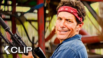 Image of Paul Rudd's STUPID Hero Shot Hits the Cop - ANACONDA Clip (2025) Jack Black