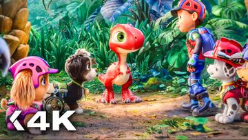 Bild zu The Pups Meet Cute Dinosaur - PAW PATROL 3: THE DINO MOVIE Special Look