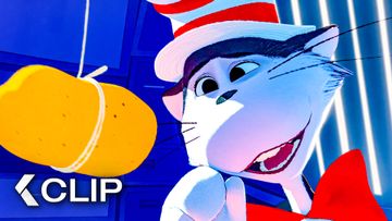 Image of Cat Plays With A Potato - THE CAT IN THE HAT Clip