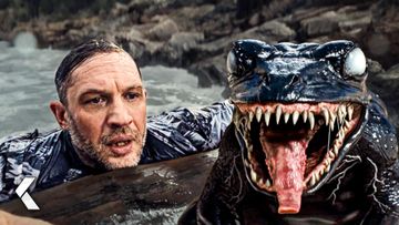 Image of Venom se transforma en caballo, rana y pez para salvar a Eddie - Venom: El último baile | Tom Hardy