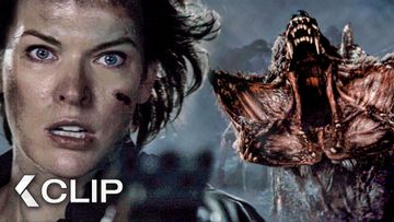Image of A Pack Of Infected Dogs Hunt Alice - RESIDENT EVIL: The Final Chapter Clip (2016) Milla Jovovich