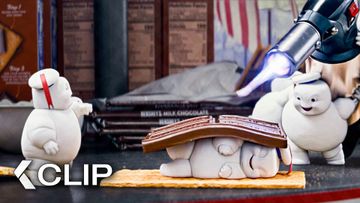 Image of The Famous Puft Marshmallow Men Come Alive - GHOSTBUSTERS: AFTERLIFE Clip | Paul Rudd
