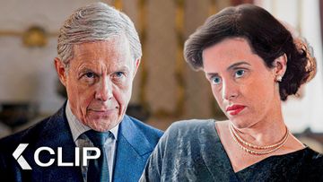 Image of A Cold Encounter Between King Edward and Queen Elizabeth - THE CROWN Clip | Claire Foy