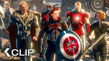 Image of Captain Carter's Avengers Team Up Scene - WHAT IF...? Season 2 (2023)