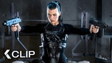 Image of Underground Umbrella Base Ambushed By Alices - RESIDENT EVIL: Afterlife Clip (2010) Milla Jovovich