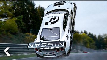 Image of The Nürburgring Nissan GTR Nismo Crash Scene - GRAN TURISMO Clip (2023) | David Harbour