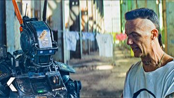 Image of “Just Hold the F*cking Gun" Scene - Chappie (2015)