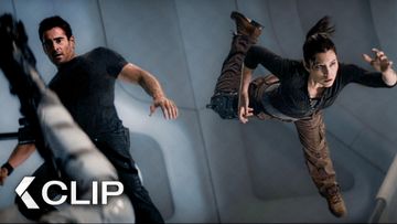 Image of The Most Insane Zero Gravity Shootout - TOTAL RECALL Clip (2012) Colin Farrell, Kate Beckinsale