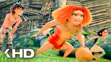 Image of THE CROODS: Family Tree Series Season 2 Clip - The Croods Playing Football (2022)