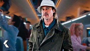 Image of Getting On The Train Scene - Bullet Train | Brad Pitt