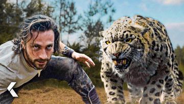 Image of Kraven vs. Leopard WILD Fight Scene - KRAVEN THE HUNTER Clip (2024)