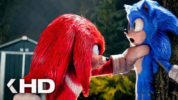 Image of Knuckles vs Sonic Fight! - SONIC THE HEDGEHOG 2 (2022) New TV Spots