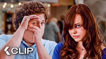 Bild zu Jonah Hill Thinks Her Black Eye Looks Cool - SUPERBAD Clip | Emma Stone