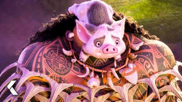 Image of Pua Lands on Mauis Face - New MOANA 2 Teaser Trailer (2024) Disney