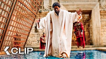 Image of Clarence Does The Impossible And Walks On Water - THE BOOK OF CLARENCE Clip | LaKeith Stanfield