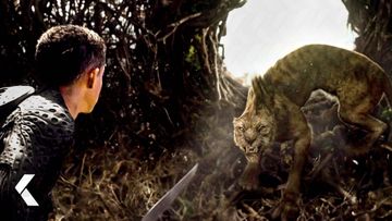 Image of Fighting Off Wild Cats Scene - After Earth | Will Smith, Jaden Smith