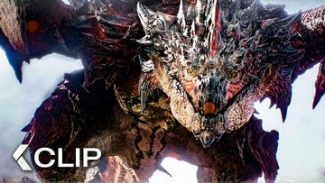 Image of Artemis Defeats The Rathalos Scene - Monster Hunter (2020) Milla Jovovich, Tony Jaa