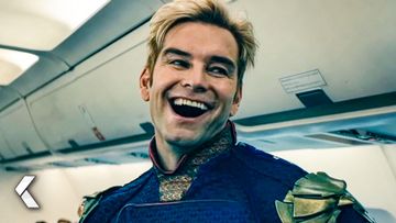 Image of Homelander and Queen Mave Don't Save The Plane Scene - The Boys