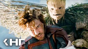 Image of GUARDIANS OF THE GALAXY VOL. 3 - Winged Groot Saves Star-Lord (2023)