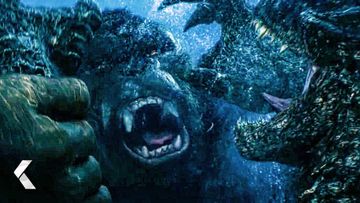 Image of Godzilla Meets Kong Fight Scene - GODZILLA VS KONG (2021)