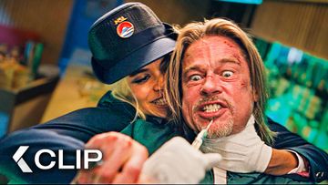Image of Snake Venom Fight for the Only Antidote - BULLET TRAIN Clip | Brad Pitt, Zazie Beetz