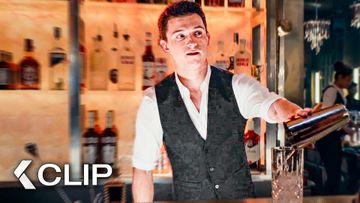 Image of Tom Holland Flirting Scene at the Bar - UNCHARTED Clip | Mark Wahlberg