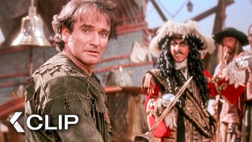 Image of The Epic Final Battle Between Peter Pan And Hook - HOOK Clip | Robin Williams