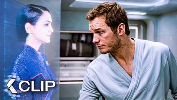 Image of Jim Wakes Up 90 Years Early - PASSENGERS Clip | Chris Pratt, Jennifer Lawrence