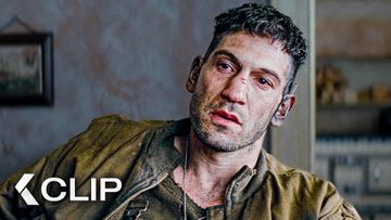 Image of Jon Bernthal intimida a unos Ciudadanos Alemanes - CORAZONES DE HIERRO Clip