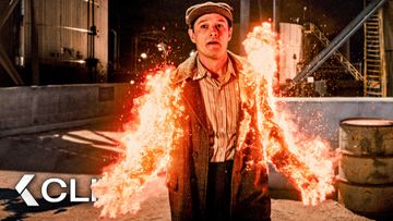 Image of Burning Man Reveals His Fire Powers - SPIDER-NOIR Clip | Nicolas Cage